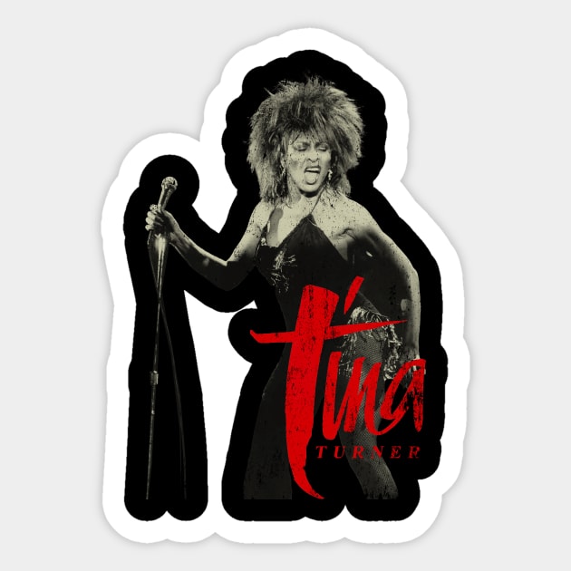 Vintage Aesthetic // Tina Turner Sticker by manganto80s